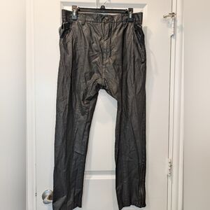Helmut Lang Vintage Waxed Cotton Pants Men’s 32 Zipper Ankle